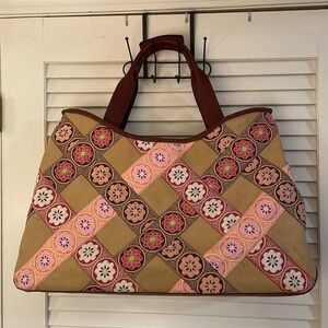 Hadley Pollet Large Zinnia Departure Leather Braided Weekender